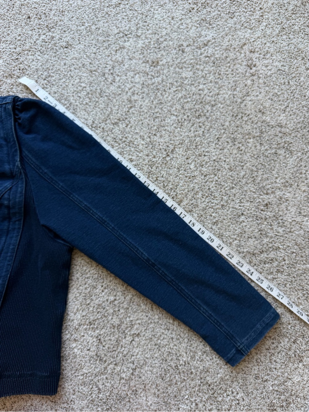 Anthropologie Pilcro Denim Moto Jacket 3X Indigo Blue Stretch Zip Plus Size - Picture 12 of 12
